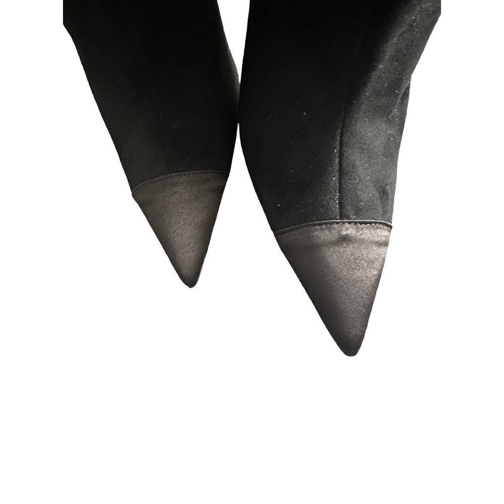 Good American Over the Knee Slouch Suede Boots Black GA173K-X Women's 7.5 NWOB - Picture 5 of 6